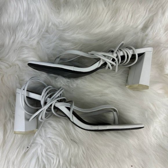 BLACK SUEDE STUDIO Delilah Sandal in White - Picture 4 of 7